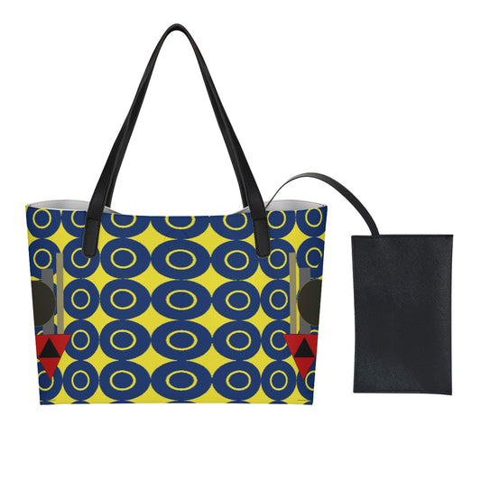 Origen Destination Signature Shopping Tote W/Black Mini Purse