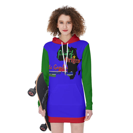 Origen Destination |On-Arrival Point of Origen Gambia Women's Long Hoodie