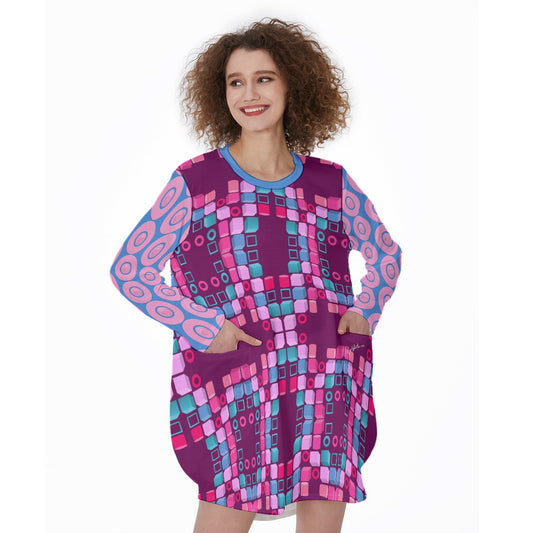 Origen Destination Women's Casual Long-sleeve T-Dress