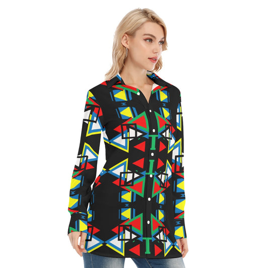 Origen Destination Women's Long-sleeve Classic Button-down Shirt