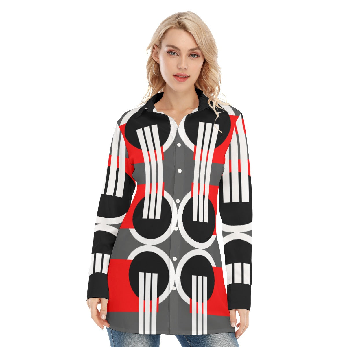 Origen Destination Women's Long-sleeve Classic Button-down Shirt