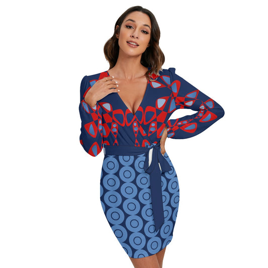 Origen Destination Women's Custom Long Sleeve Midi Dress