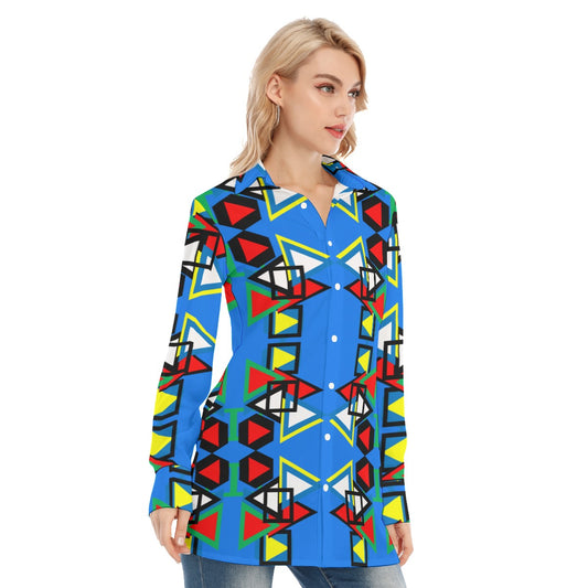 Origen Destination Women's Long-sleeve Classic Button-down Shirt