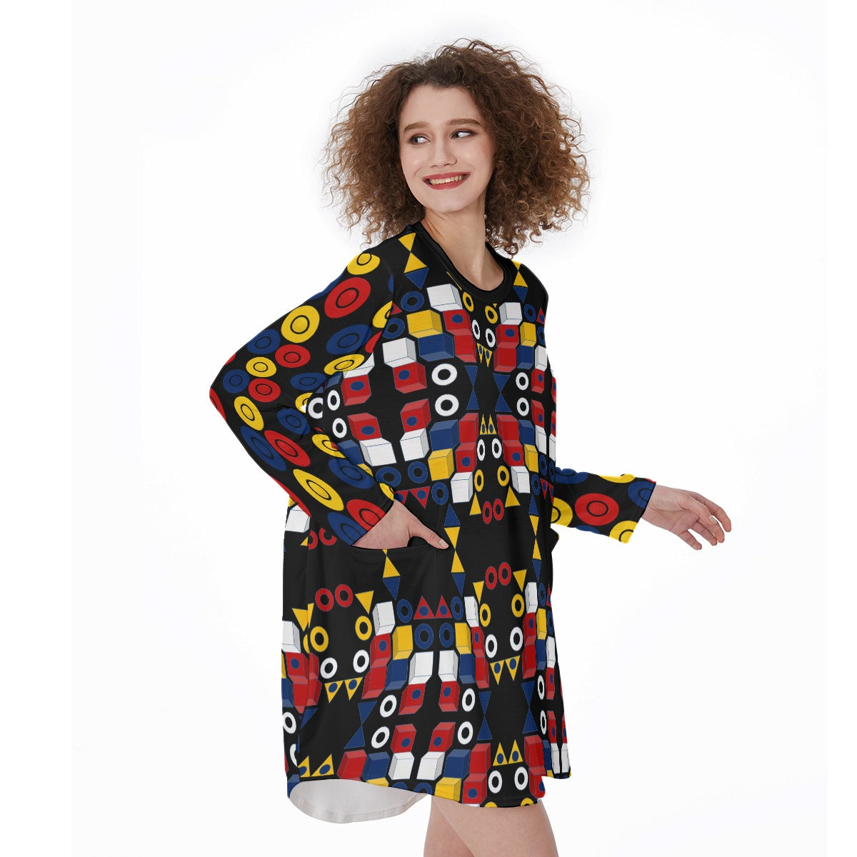 Origen Destination Women's Casual Long-sleeve T-Dress