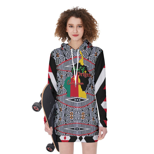 Origen Destination |On-Arrival Point of Origen Cameroon Women's Long Hoodie