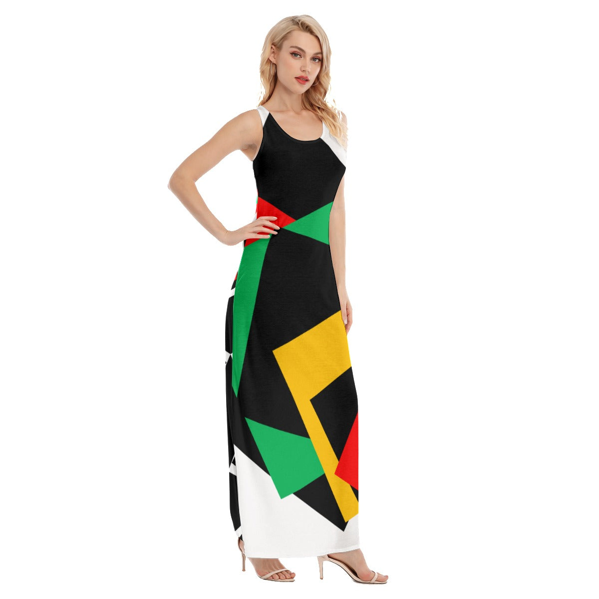 Origen Destination Women's Black/Multicolor Vest Dress |