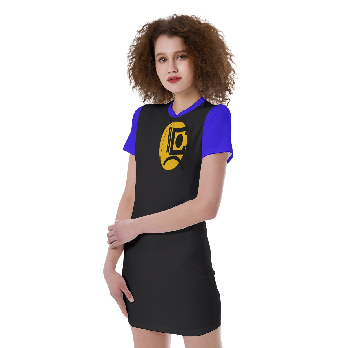 Origen Destination |On-Arrival Point of Origen  Women's Short Sleeve Fitted Dress
