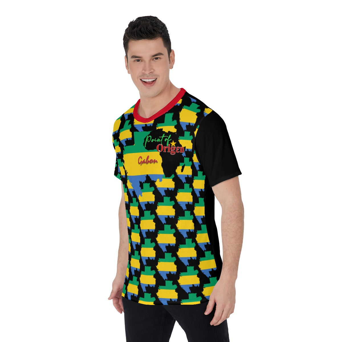 Origen Destination |On-Arrival Point of Origen Gabon Men's T-Shirt