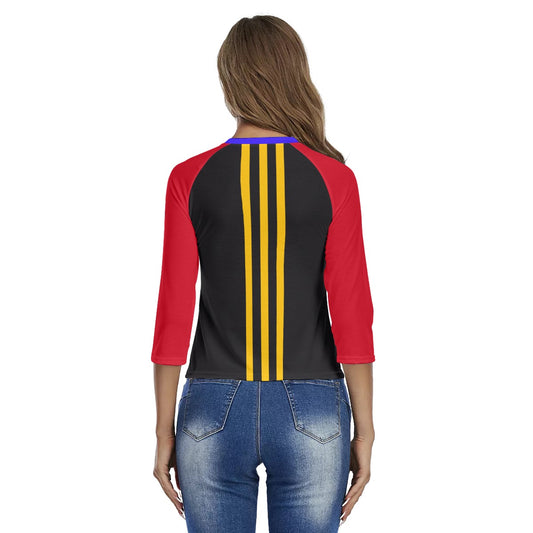 Origen Destination |On-Arrival Point of Origen Signature Women's Raglan Sleeves T-shirt