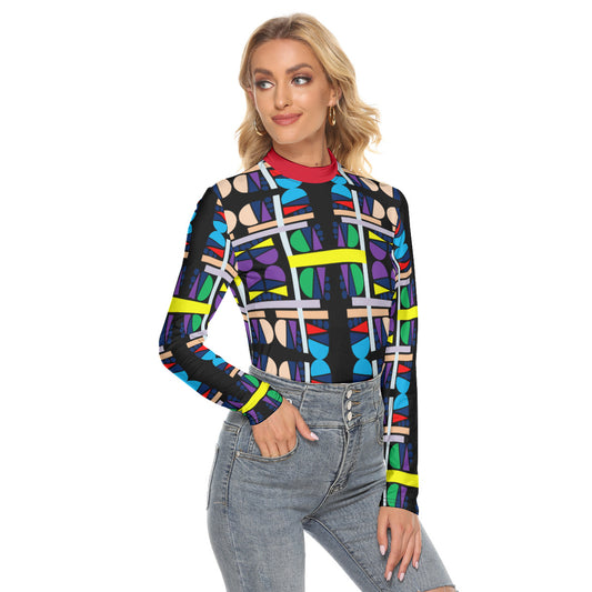 OD Women's Stretchable Turtleneck Top BPT