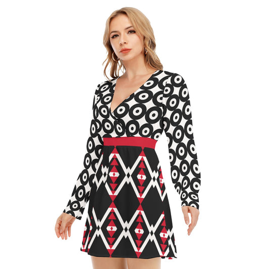 Origen Destination Women's Deep Cross Long Sleeve Dress