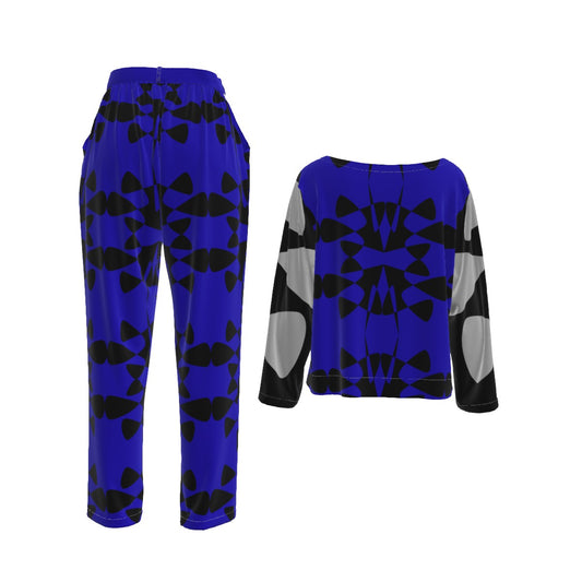 Origen Destination |On-Arrival Point of Origen Women's Blue Elastic-Back Suit