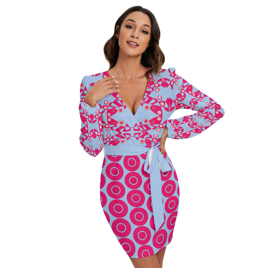Origen Destination Women's Custom Long Sleeve Midi Dress