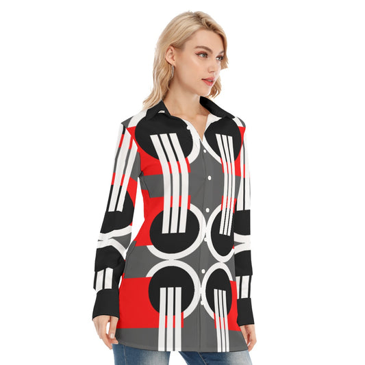 Origen Destination Women's Long-sleeve Classic Button-down Shirt