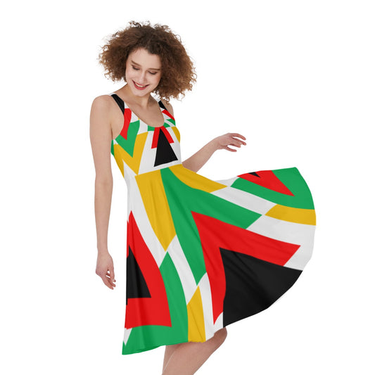 Origen Destination |On-Arrival Point of Origen Women's White/Multicolor Dress