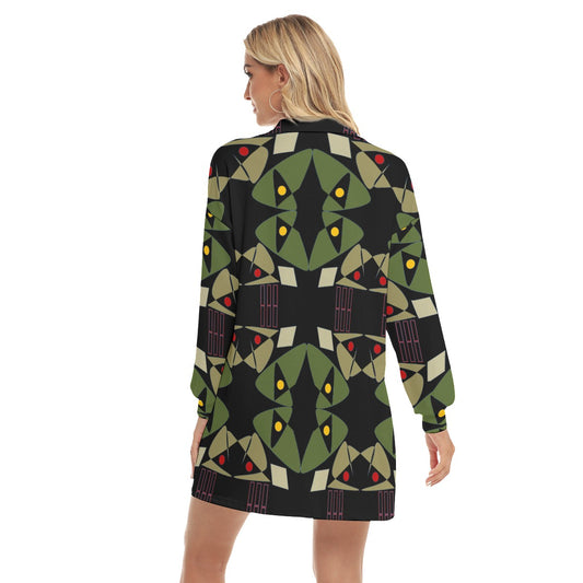 Origen Destination V-Neck Long-sleeved Blouse