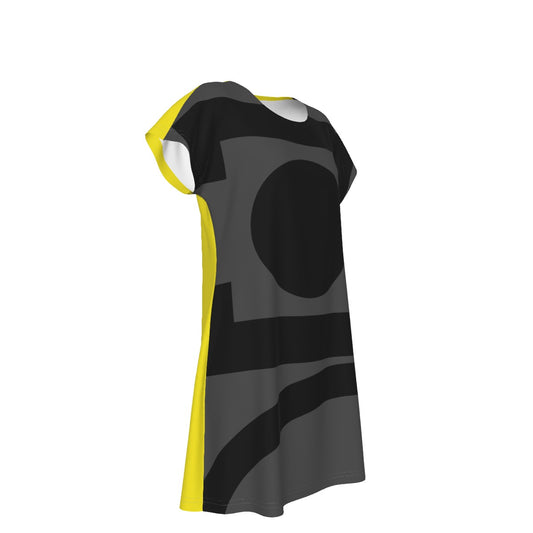 Origen Destination |On-Arrival Point of Origen Women's Signature Grey Short Sleeve Dress