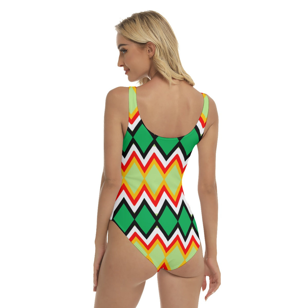 Origen Destination Women's Sage/Multicolor One-piece Swimsuit