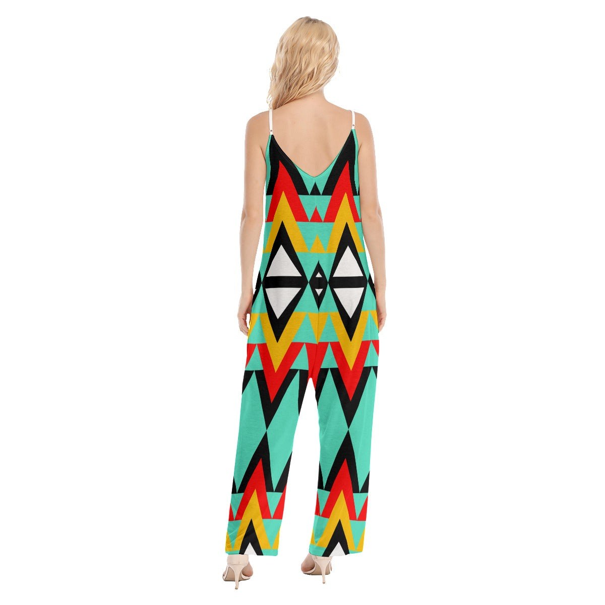 Origen Destination |On-Arrival Point of Origen Dia-symbol Women's Loose Cami Jumpsuit