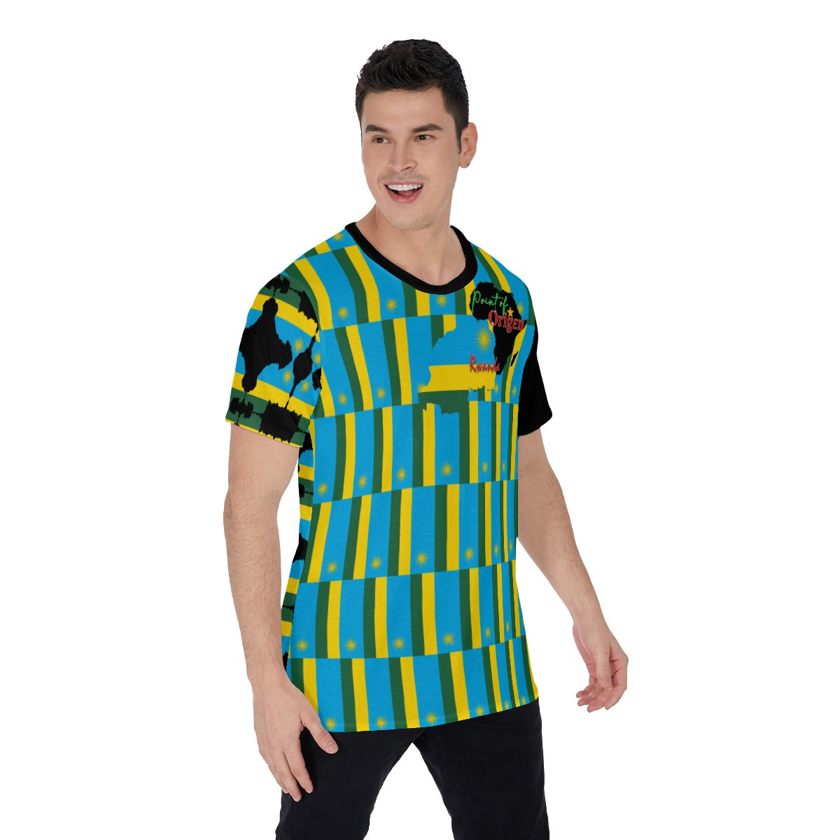 Origen Destination |On-Arrival Point of Origen Rwanda Men's T-Shirt