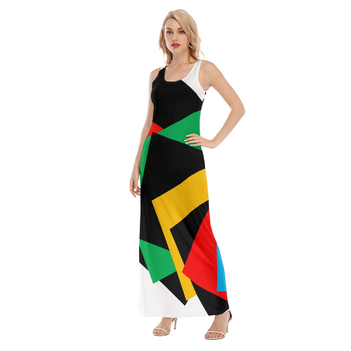 Origen Destination Women's Black/Multicolor Vest Dress |