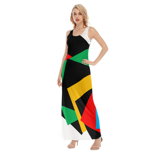 Origen Destination Women's Black/Multicolor Vest Dress |