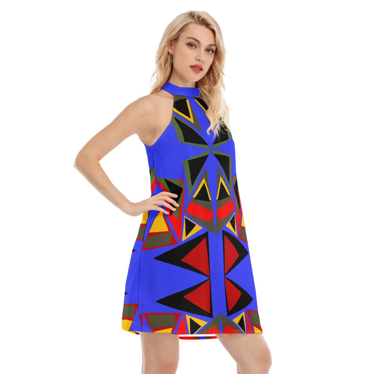 Origen Destination Women's Dress With Neck Tie