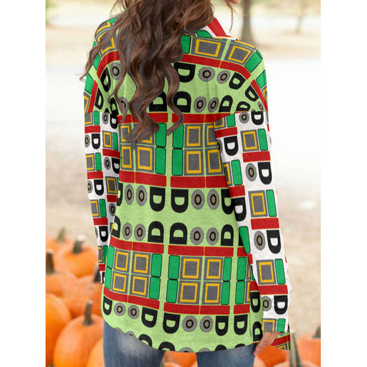 OD Women's Cardigan With Long Sleeve PattL