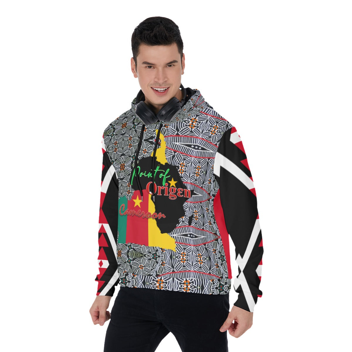 Origen Destination |On-Arrival Point of Origen Cameroon Men's Pullover Hoodie