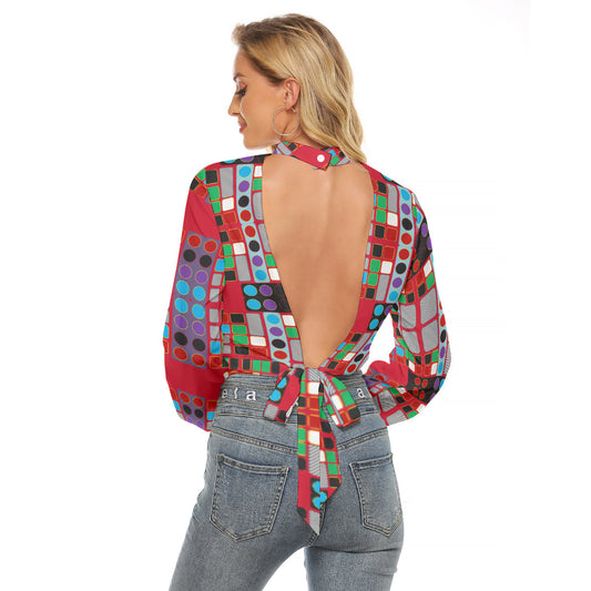 OD Print Women's Halter T-shirt RGry