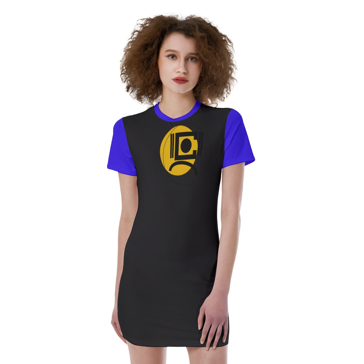 Origen Destination |On-Arrival Point of Origen  Women's Short Sleeve Fitted Dress