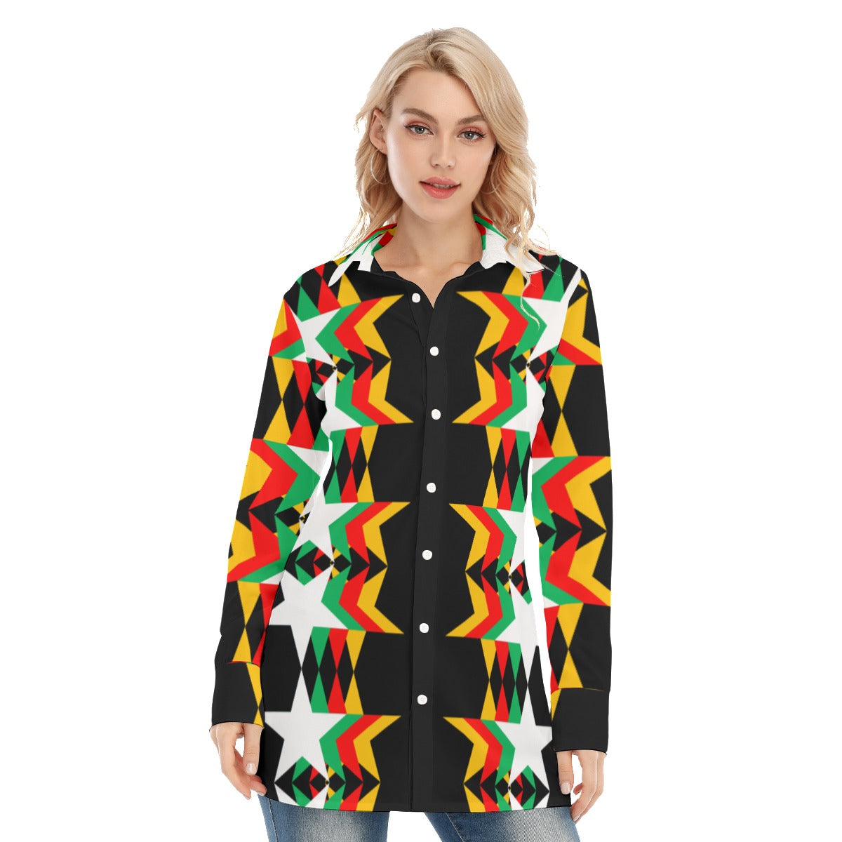 Origen Destination Women's Long-sleeve Classic Button-down Shirt