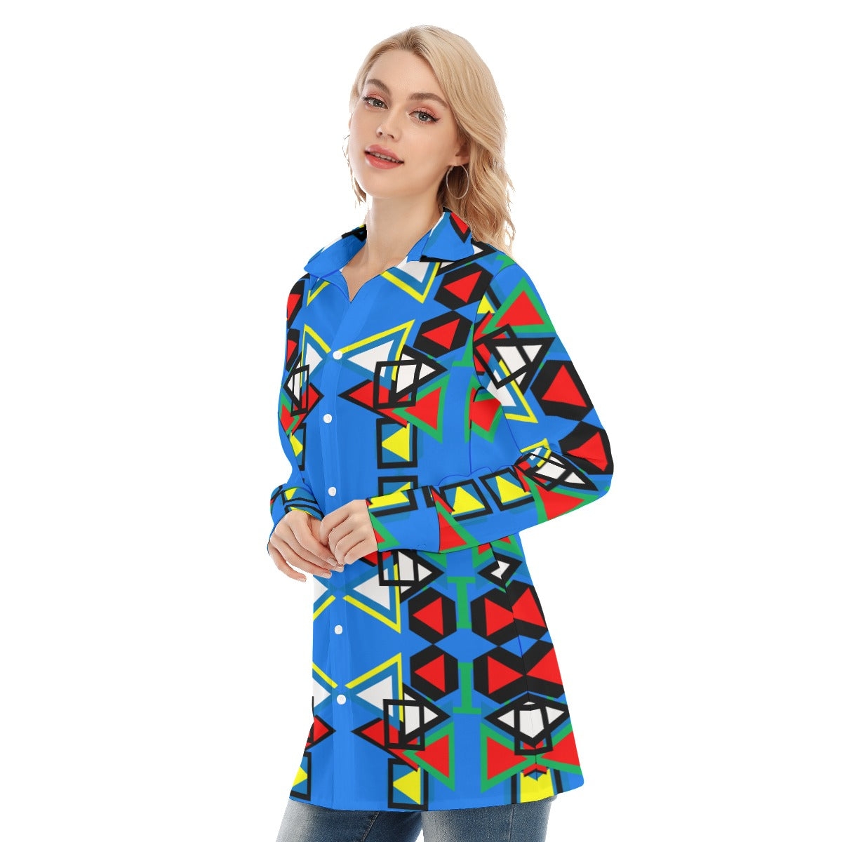 Origen Destination Women's Long-sleeve Classic Button-down Shirt