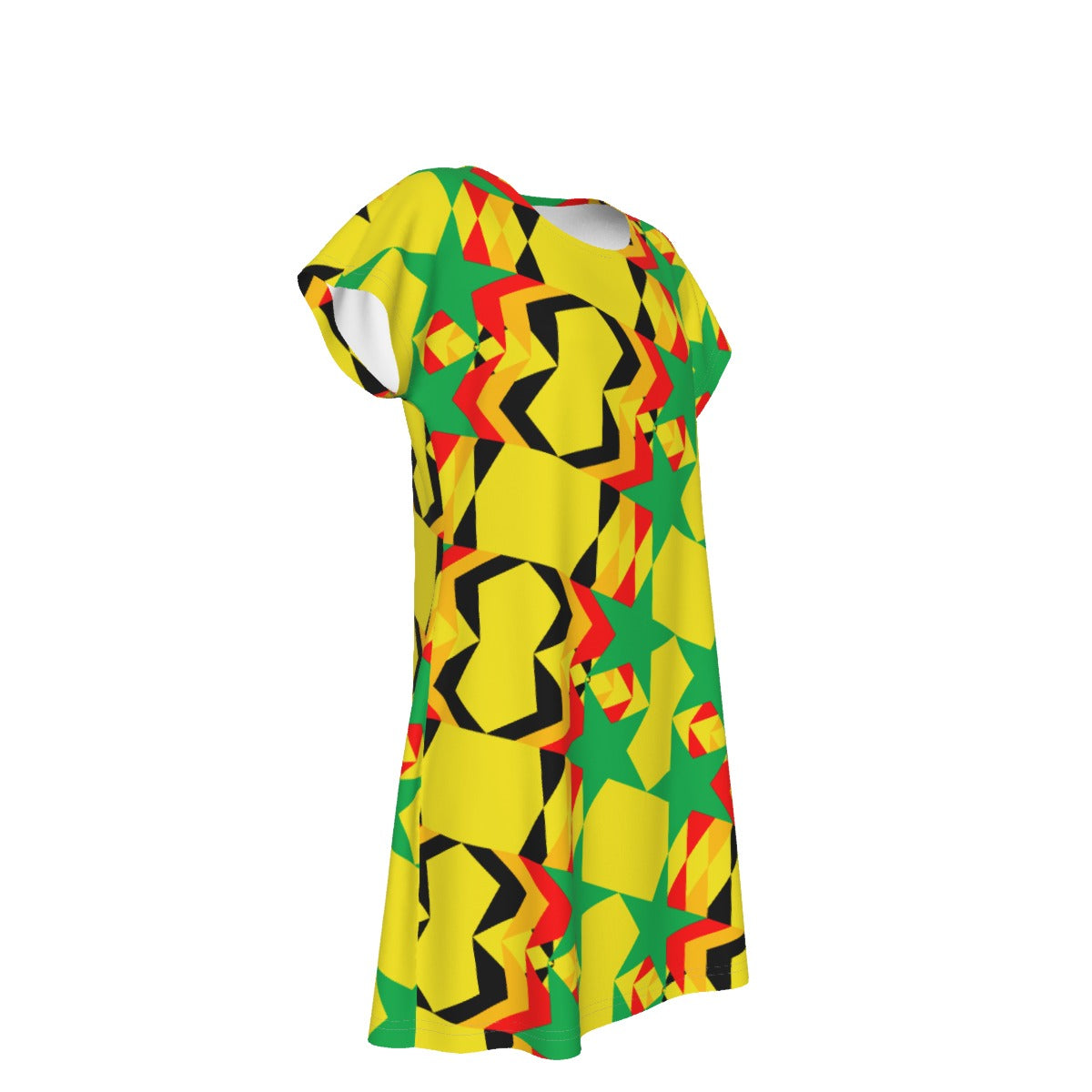 Origen Destination |On-Arrival Point of Origen Dia-symbol Women's Short Sleeve Dress