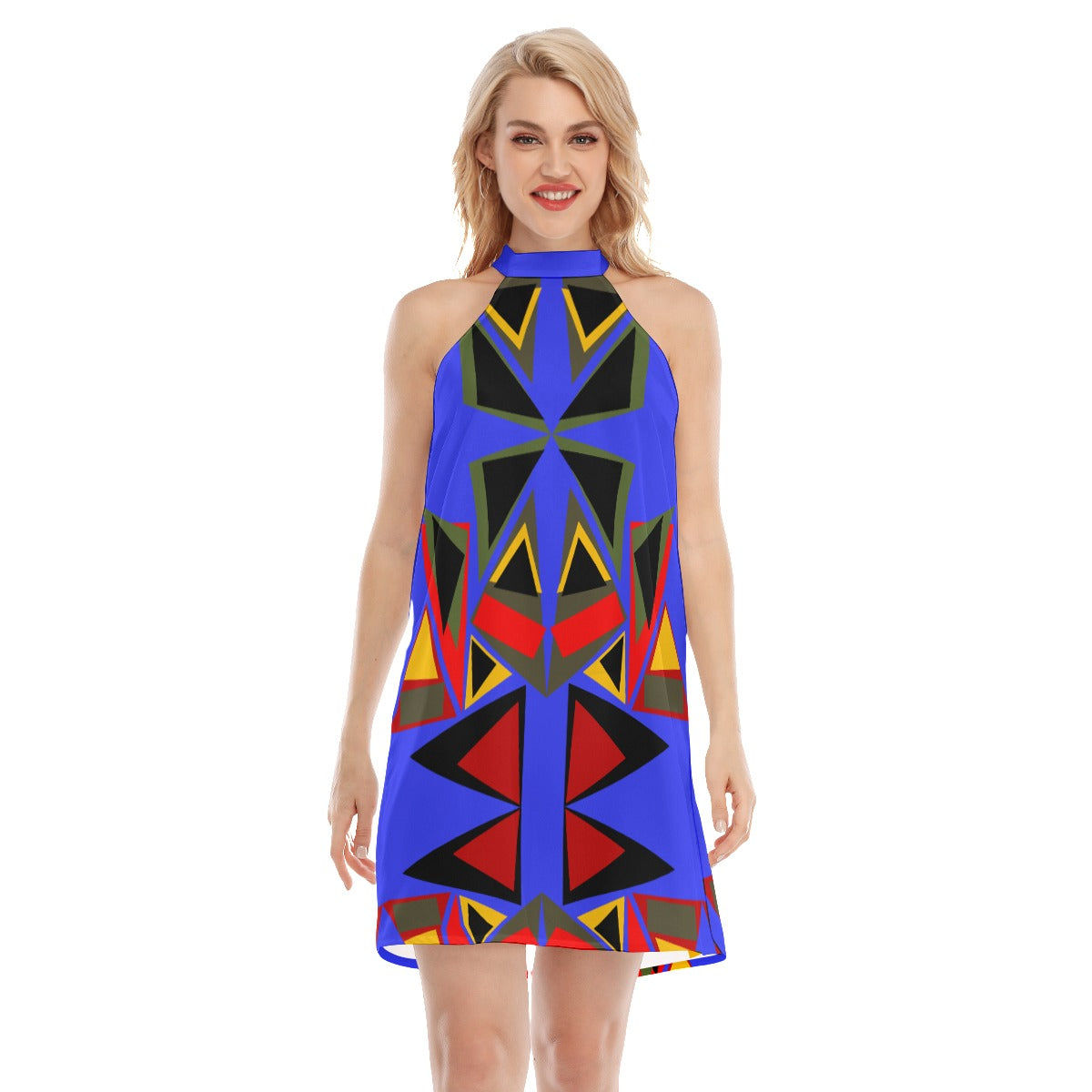 Origen Destination Women's Dress With Neck Tie