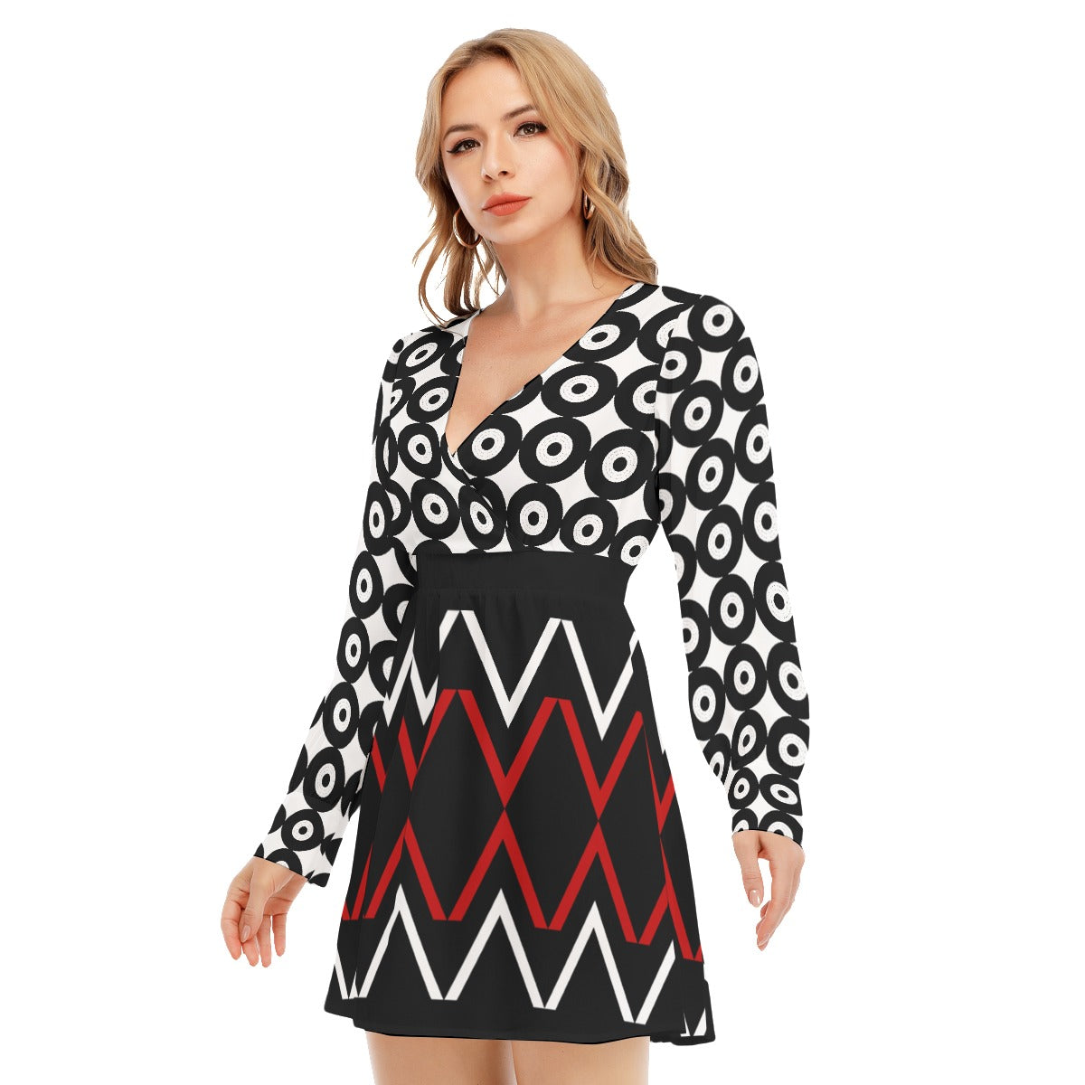 Origen Destination Women's Deep Cross Long Sleeve Dress
