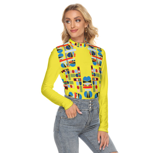 OD Women's Stretchable Turtleneck Top CV