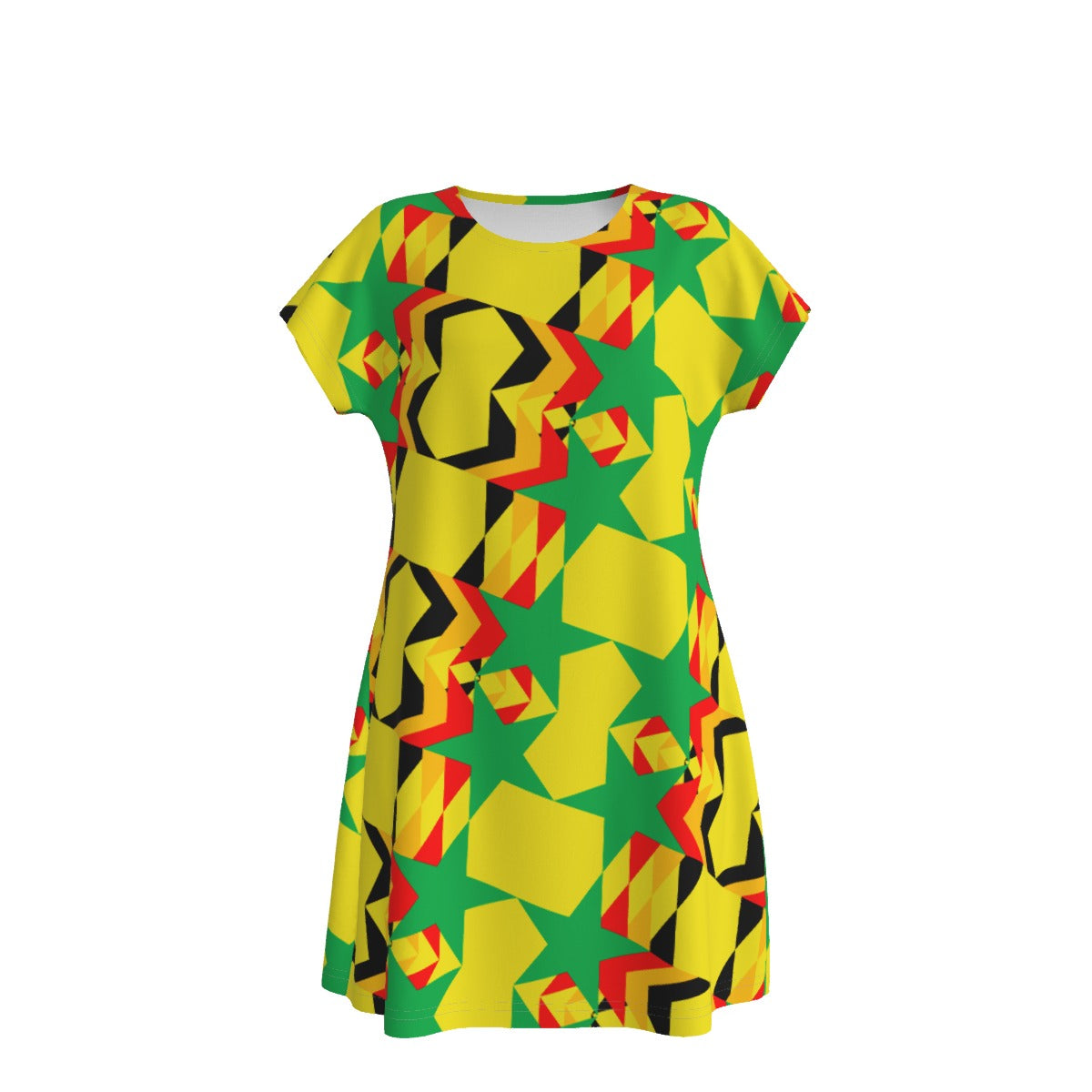 Origen Destination |On-Arrival Point of Origen Dia-symbol Women's Short Sleeve Dress