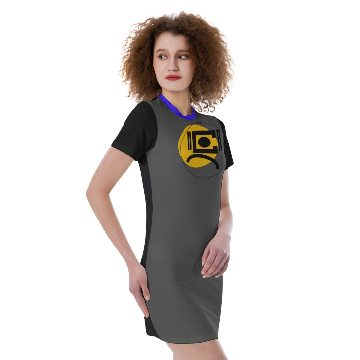Origen Destination |On-Arrival Point of Origen  Women's Short Sleeve Fitted Dress