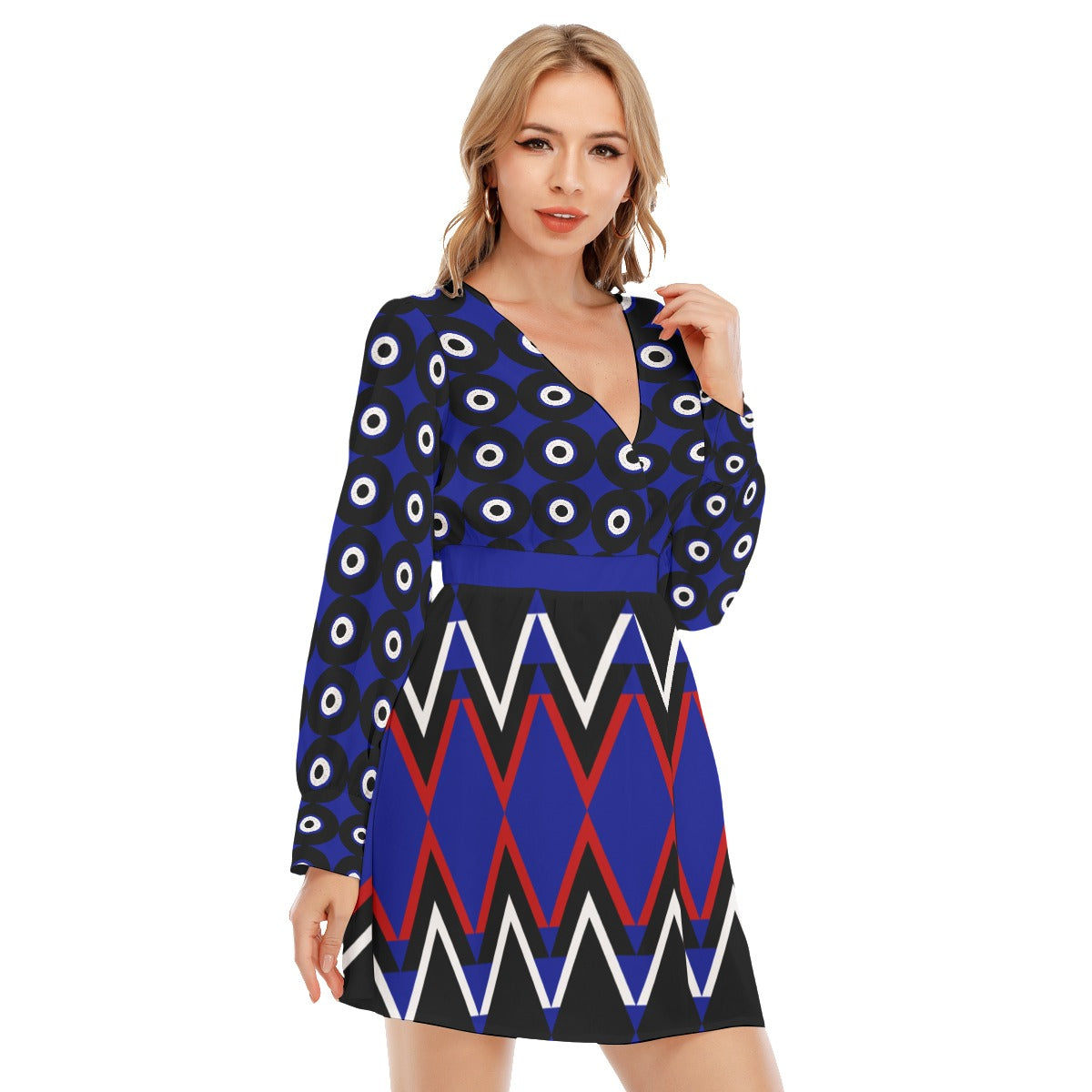 Origen Destination Women's Deep Cross Long Sleeve Dress