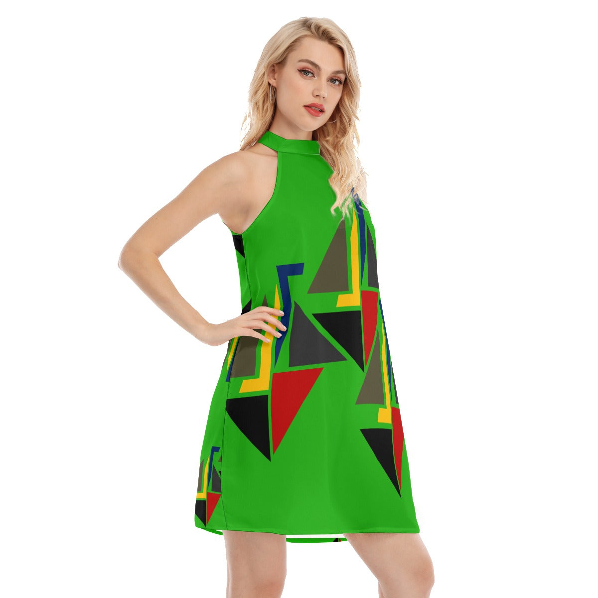 Origen Destination Women's Dress With Neck Tie