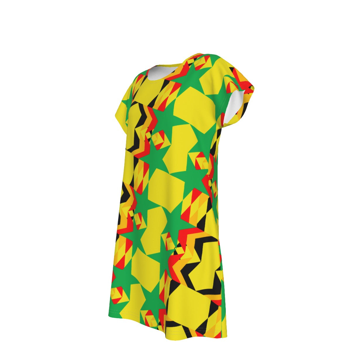 Origen Destination |On-Arrival Point of Origen Dia-symbol Women's Short Sleeve Dress