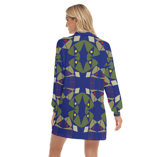 Origen Destination V-Neck Long-sleeved Blouse