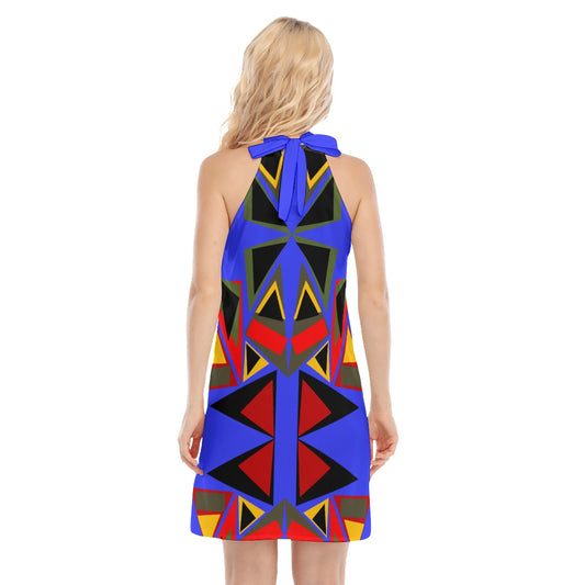 Origen Destination Women's Dress With Neck Tie