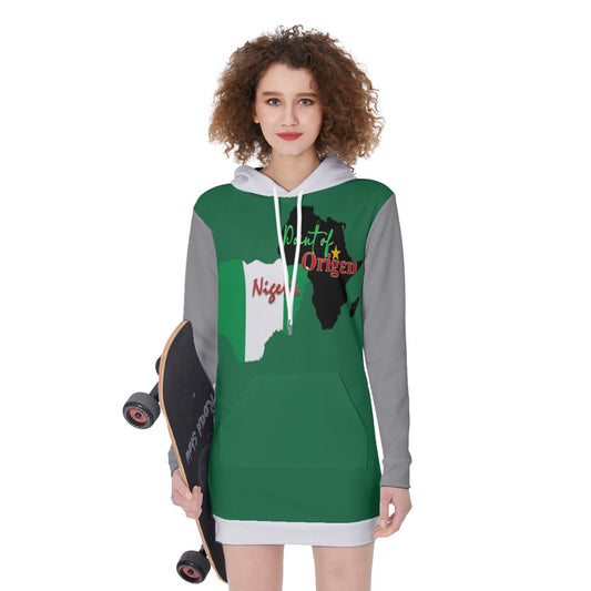 Origen Destination |On-Arrival Point of Origen Nigeria Women's Long Hoodie