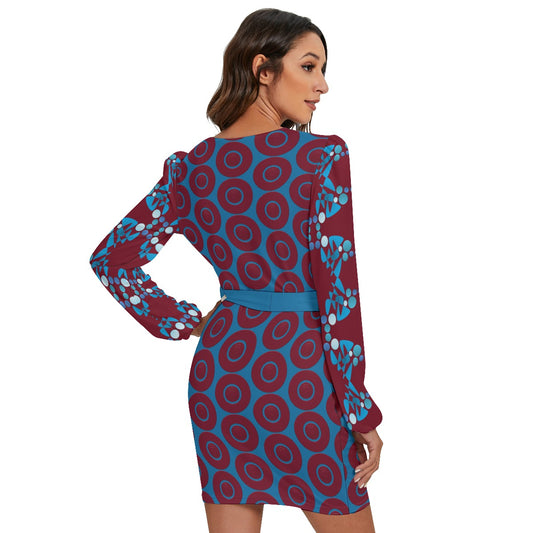 Origen Destination Women's Custom Long Sleeve Midi Dress