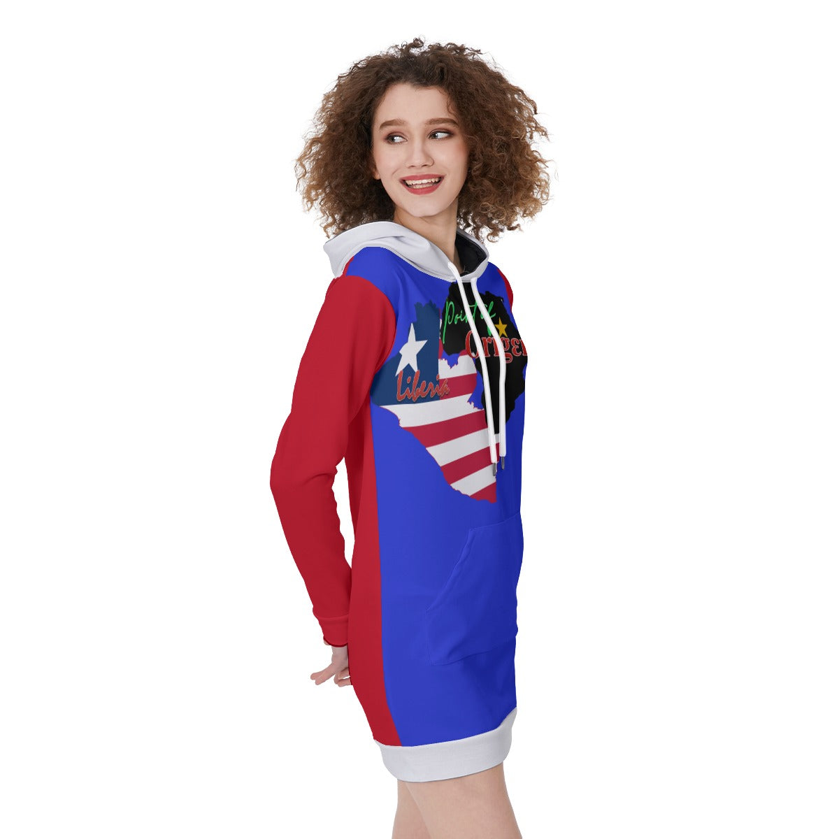 Origen Destination |On-Arrival Point of Origen Liberian Women's Long Hoodie