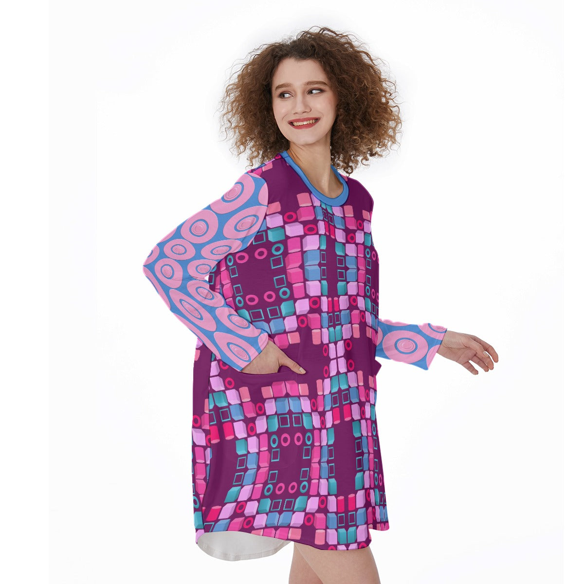 Origen Destination Women's Casual Long-sleeve T-Dress