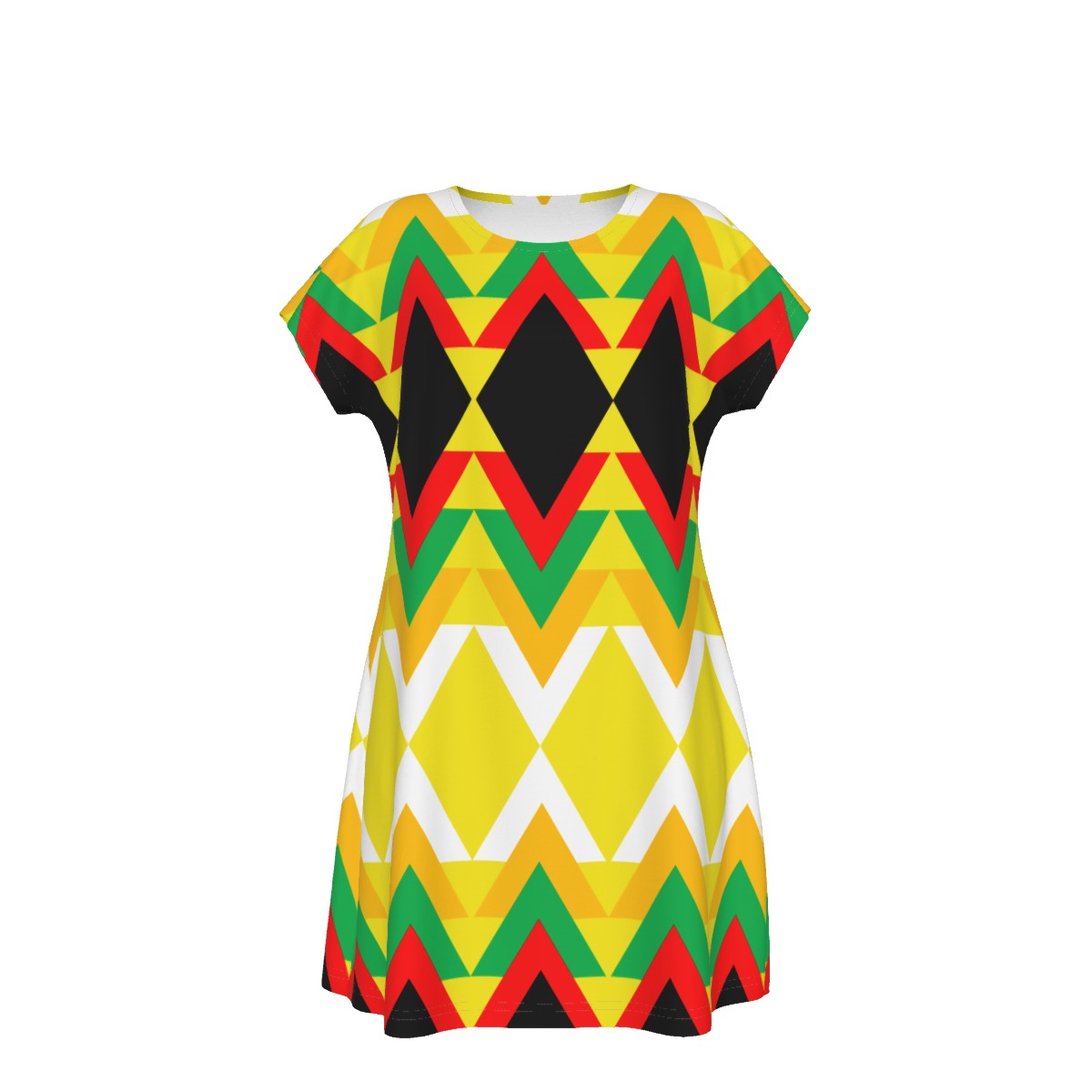 Origen Destination |On-Arrival Point of Origen Dia-Symbol Women's Short Sleeve Dress