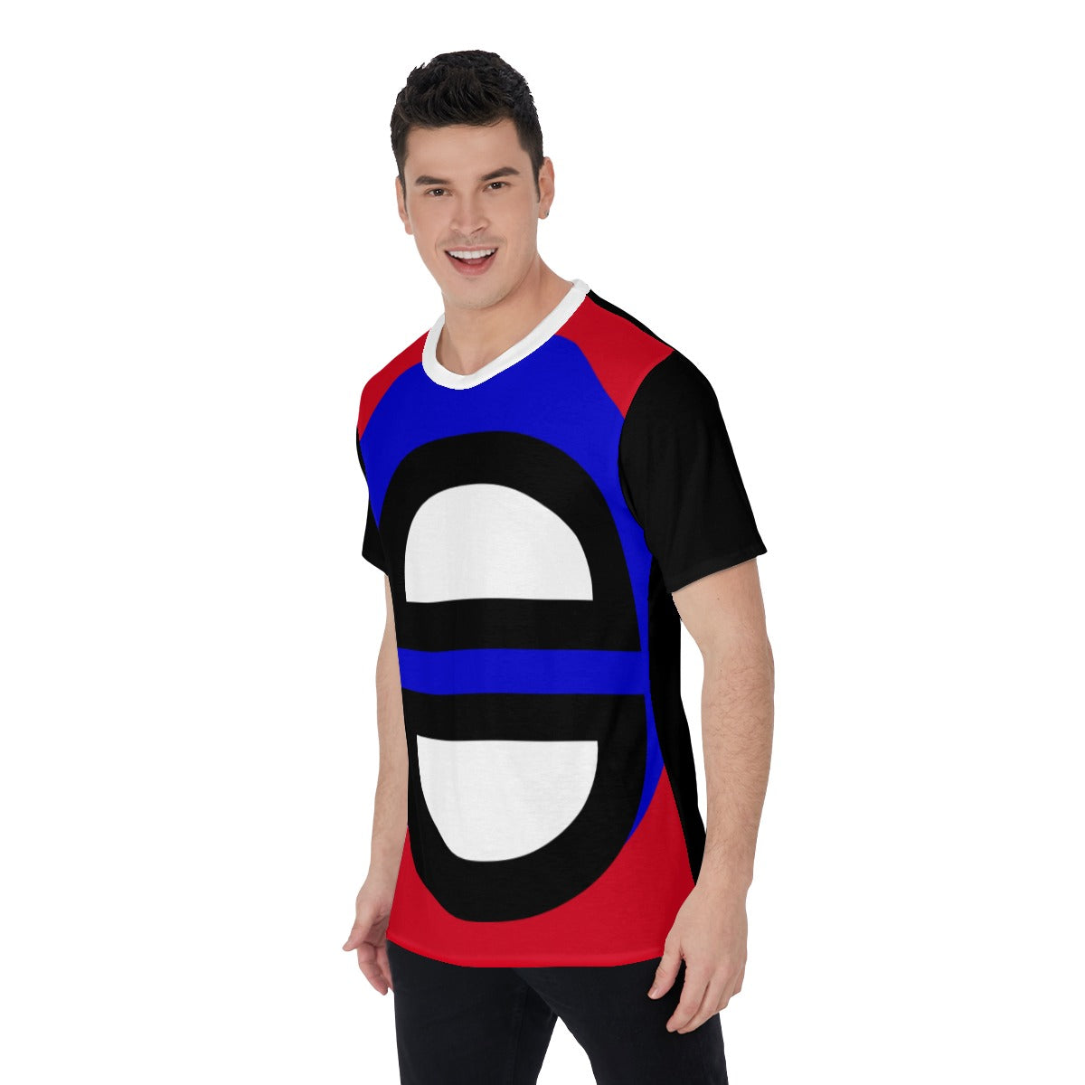 Origen Destination | On-Arrival Point of Origen Blu-Light Men's Red/Blue O-Neck T-Shirt